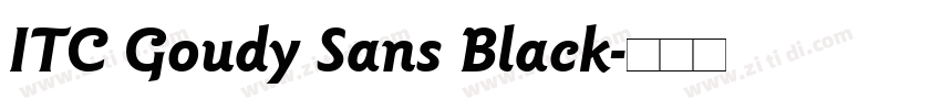 ITC Goudy Sans Black字体转换